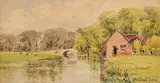 By River Nore near Kilmurry by Mildred Anne Butler, watercolour, offered May 2019