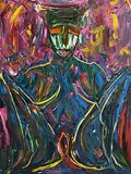 Declan O'Connor, Sile na Gigs, oil on canvas