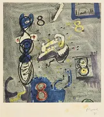 Untitled by Henry Moore, 1971, lithograph on vellum paper, sold May 2019
