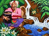 Jonathan Knuttel, Making Offerings, acrylic on canvas