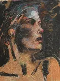 Noel Murphy, Annette, mixed media on board