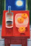 Still Life and Moonlight by Graham Knuttel, pastel, sold May 2019