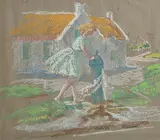 Patrick Leonard, Rush, 1988, pastel