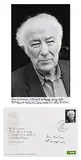 John Minihan, Seamus Heaney on his 70th Birthday at his home in Dublin 2009 and First Day Cover of An Post Stamp