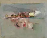 Gerald Davis, Village Life, 1978, oil on canvas
