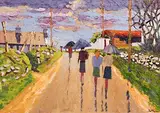 Alex McKenna, After Rain the Red Barn, Achill Island