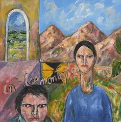 Jack Pakenham, In Las Montanas, oil on board