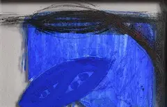 Gert van Maanen, Mandorla, 2004, mixed media / dry pigment on acrylic sheet