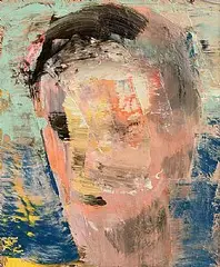 Disappearing Into 1 by Diana Copperwhite, 2015, oil on canvas, sold Apr 2019