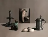Liam Belton, Pewter, Nude and Bottles