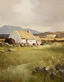 Landscape at Ballyconneely, Connemara by Maurice Canning Wilks, oil on canvas, sold Apr 2019