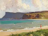 Fairhead, Ballycastle, Co Antrim by James Humbert Craig, oil on board, sold Apr 2019