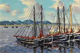 Ivan Sutton, Roundstone Harbour, Co Galway, oil on board