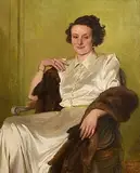 Gerald Kelly, Portrait of a Seated Lady