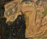 Nano Reid, Tinkers in the Hills, oil on board