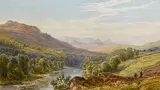 Hunting in Bartley by John Faulkner, 1879, watercolour, sold Apr 2019