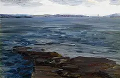 Jack Butler Yeats, Spring Tide, Schull, 1919, oil on board