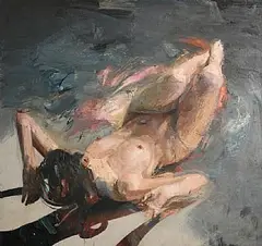 Colin Davidson, A Fall 2, 2016, oil on canvas