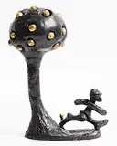 Patrick O'Reilly, Get the Ladder, 2017, unique bronze and golf leaf