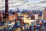 Norah McGuinness, Smithfield, Dublin, gouache