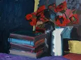 Brian Ballard, Poppies in a White Jug