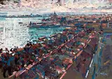 Above Venice by Arthur K. Maderson, oil on board, sold Apr 2019