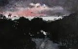 Hector McDonnell, North Down Hunt, Winter, 1977, oil on canvas