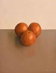 Comhghall Casey, Trio of Oranges, 2006, oil on canvas