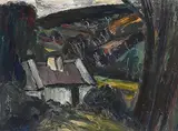 Peter Collis, Glenasmole, oil on canvas laid on board
