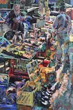 Arthur K. Maderson, Marche de Puce (the Flea Market), mixed media
