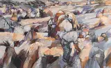 Maurice Henderson, Harvest Time, Allihies, 1991, oil on canvas on board