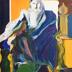Demeter in Blue Cloak, after Poussin by Noel Sheridan, oil on board with graphite, sold Mar 2019