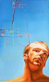 Rasher, Self Portrait, 1999, oil on canvas