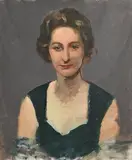 Seán O'Sullivan, Portrait of a Lady, oil on canvas