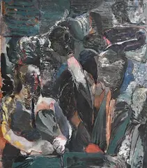David Crone, Platform Party, 1989, oil on canvas