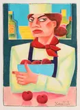 The Chef by Graham Knuttel, pastel on paper, sold Mar 2019