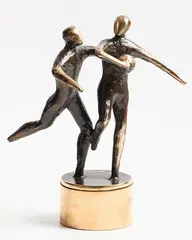 On the Ball by Jarlath Daly, unique bronze, sold Mar 2019