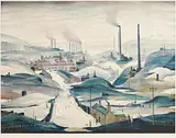Industrial Town by L. S. Lowry, print in colours, sold Mar 2019