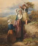 Near Brittany by Francis William Topham, 1857, watercolour, sold Mar 2019