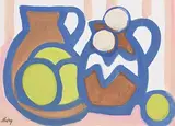 Still Life by Markey Robinson, gouache, sold Mar 2019
