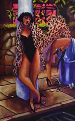 Rachel Strong, Ladies of the Night, acrylic on canvas