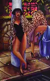 Rachel Strong, Ladies of the Night, acrylic on canvas