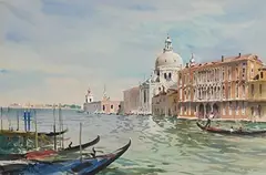 John Barrie Haste, Venice, watercolour