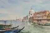 John Barrie Haste, Venice, watercolour