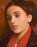 James Cahill, Reminiscing, oil on canvas board