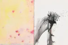 Seed Rose by Robert Janz, 2006, oil and acrylic on canvas - diptych, offered Mar 2019