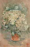 Stella Steyn, Still Life - Potted Plant, oil on board
