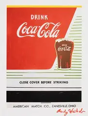 Coca Cola by Andy Warhol American, 1982, print from a signed VIP catalogue from 1982, sold Mar 2019