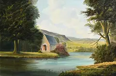 Robert B. Higgins, Gougane Barra, oil on canvas