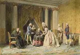 Henri Girardet, The Matriarch, 1877, watercolour